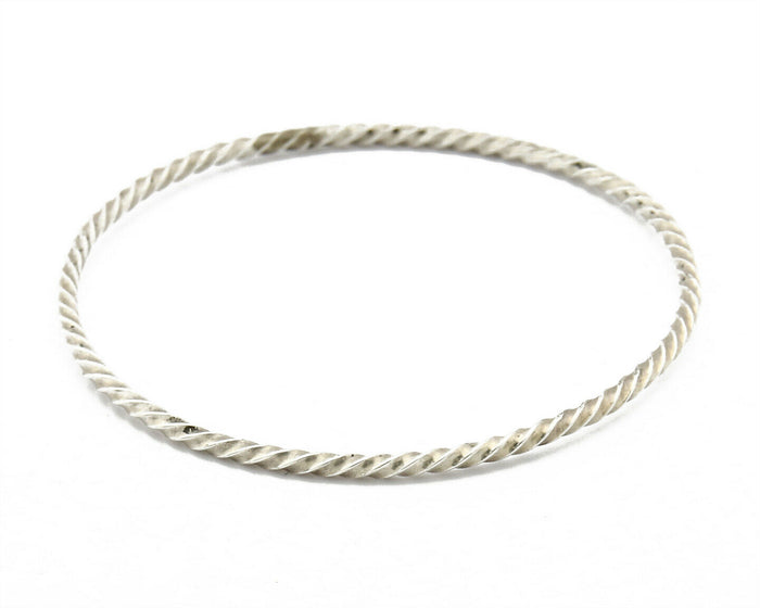 Navajo Rare Handmade Baby Hand Spun .925 SOLID Sterling Silver Bracelet