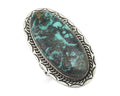 Navajo Ring 925 Silver Apache Blue Turquoise Native American Artist C.80's
