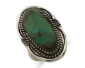 Navajo Ring 925 Silver Natural Blue Turquoise Native American Artist C.80's