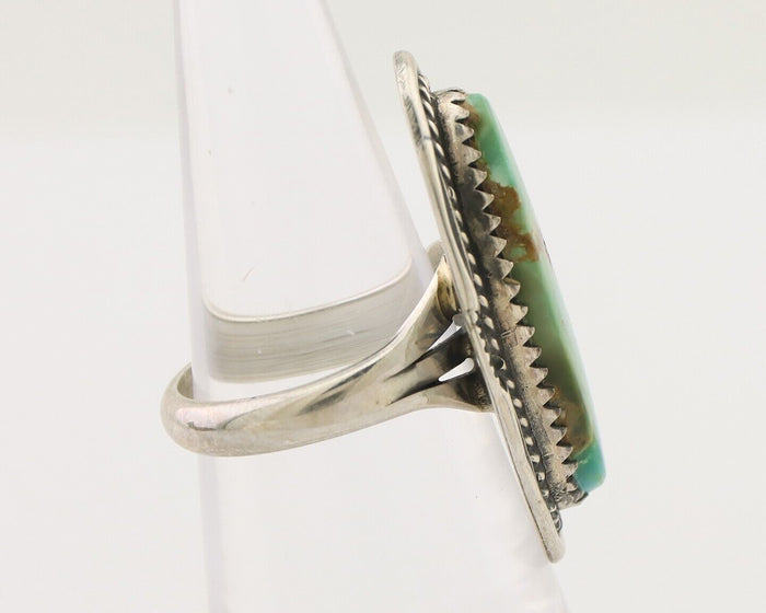 Navajo Ring 925 Silver Natural Blue Turquoise Native American Artist C.80's