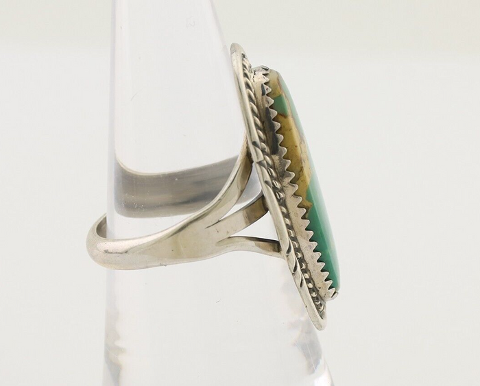 Navajo Ring 925 Silver Natural Blue Turquoise Native American Artist C.80's