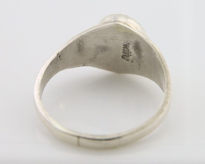 Navajo Ring 925 Silver Natural Blue Turquoise Native American Artist C.80's