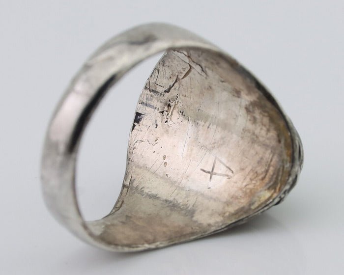 Navajo Ring 925 Silver Natural Blue Turquoise Native American Artist C.80's
