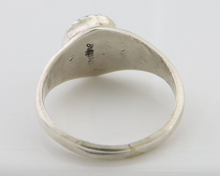 Navajo Ring 925 Silver Natural Blue Turquoise Native American Artist C.80's