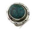 Navajo Ring 925 Silver Natural Blue Turquoise Signed Etsitty C.80's