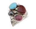 Navajo Ring 925 Silver Natural Gemstone Artist Dorothy Yazzie Size 9.0 C.80's