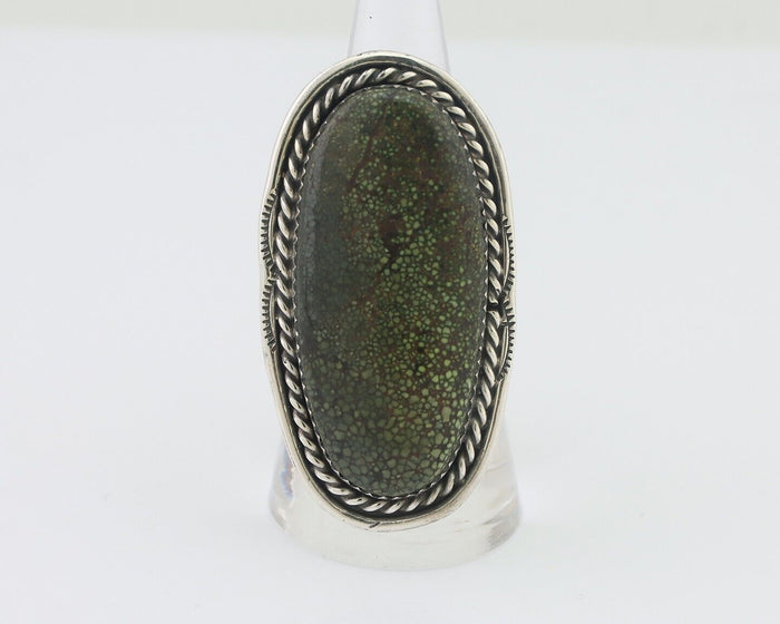 Navajo Ring 925 Silver Natural Turquoise Artist Signed G C.80's