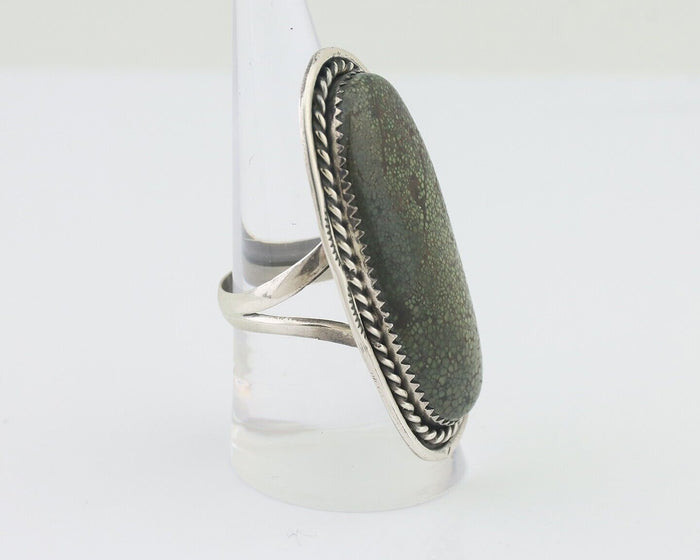 Navajo Ring 925 Silver Natural Turquoise Artist Signed G C.80's