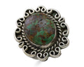 Navajo Ring 925 Silver Natural Turquoise Artist Signed M Size 6.25 C.80's