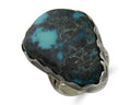 Navajo Ring 925 Silver Natural Turquoise Native American Artist C.80's