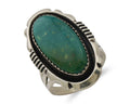 Navajo Ring 925 Silver Natural Turquoise Native American Artist C.80's