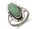 Navajo Ring 925 Silver Natural Turquoise Native American Artist Signed C.80's