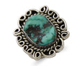Navajo Ring 925 Silver Royston Turquoise Artist Siged W C.80's