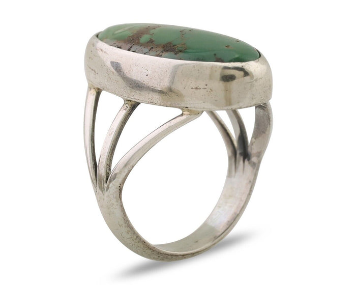 Navajo Ring 925 Silver Royston Turquoise Native American Artist C.80's