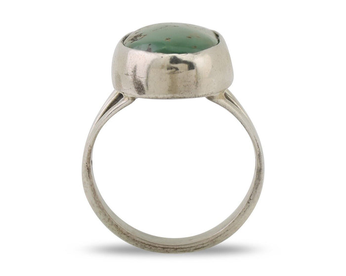 Navajo Ring 925 Silver Royston Turquoise Native American Artist C.80's