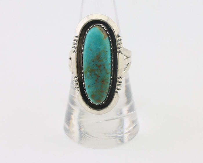 Navajo Ring 925 Silver Royston Turquoise Native American Artist C.80's