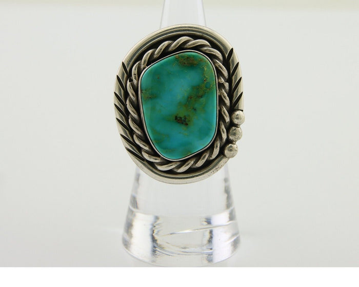 Navajo Ring 925 Silver Royston Turquoise Native American Artist C.80's