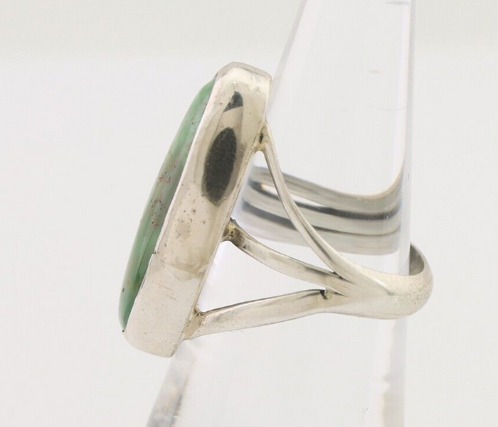 Navajo Ring 925 Silver Royston Turquoise Native American Artist C.80's