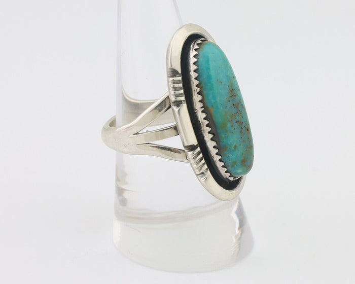 Navajo Ring 925 Silver Royston Turquoise Native American Artist C.80's