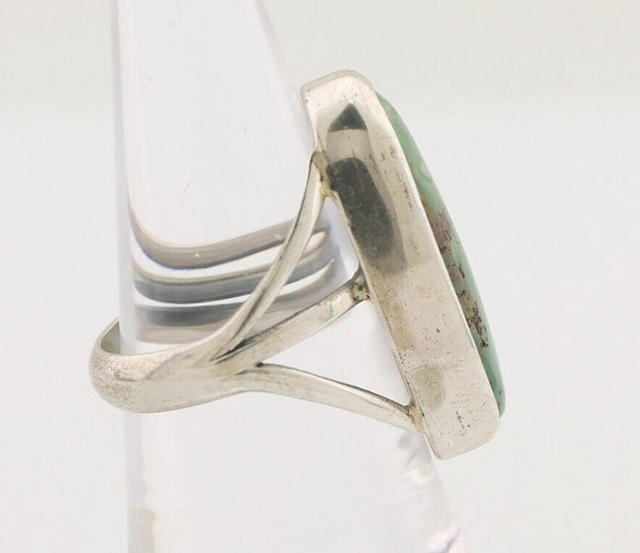 Navajo Ring 925 Silver Royston Turquoise Native American Artist C.80's