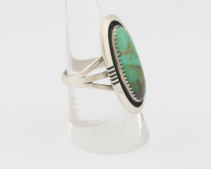 Navajo Ring 925 Silver Royston Turquoise Native American Artist C.80's