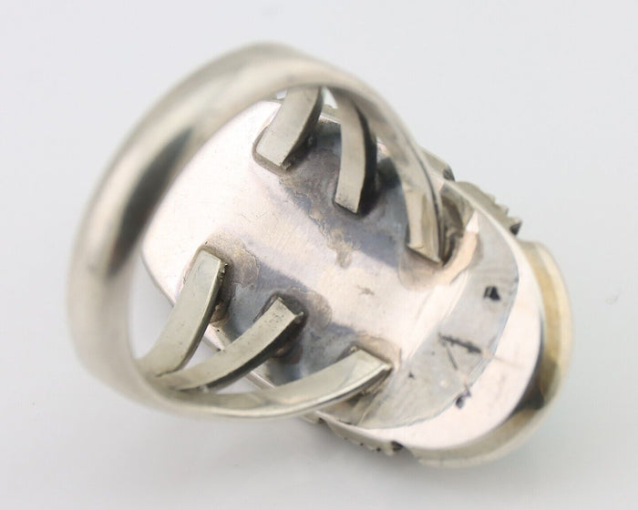 Navajo Ring 925 Silver Royston Turquoise Native American Artist C.80's
