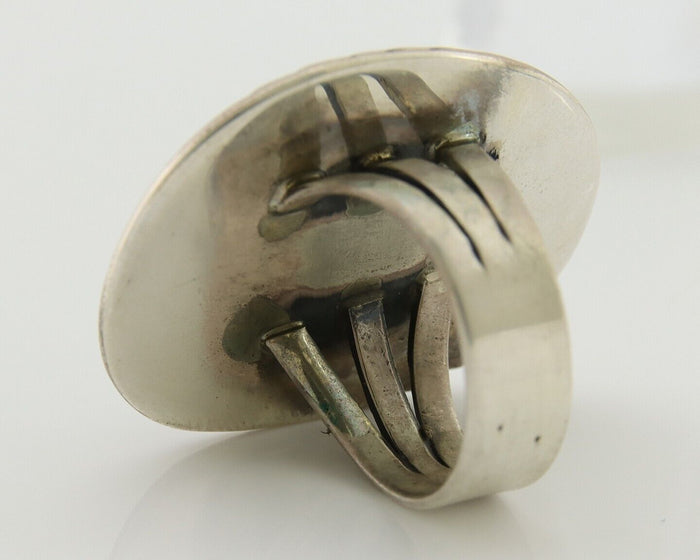 Navajo Ring 925 Silver Royston Turquoise Native American Artist C.80's