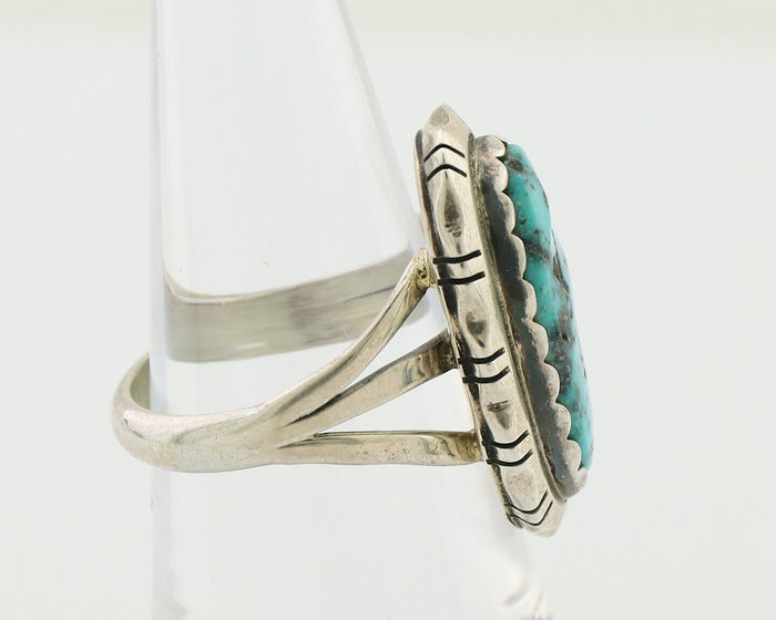 Navajo Ring 925 Silver Sleeping Beauty Turquoise Ben Boyd C.80's