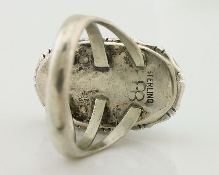 Navajo Ring 925 Silver Sleeping Beauty Turquoise Ben Boyd C.80's