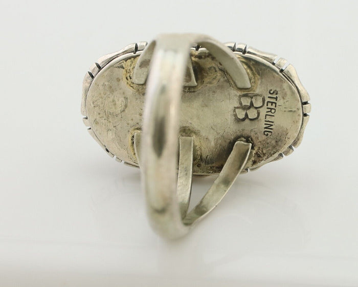 Navajo Ring 925 Silver Sleeping Beauty Turquoise Ben Boyd C.80's