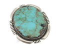 Navajo Ring 925 Silver Spiderweb Turquoise Artist Signed Doug Zachary C.80's