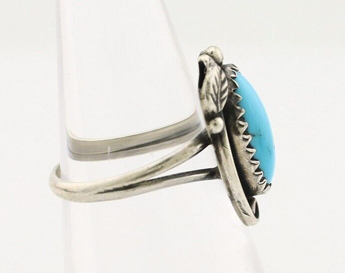 Navajo Ring 925 Silver Turquoise Artist Signed SkyStone Creations C.80's