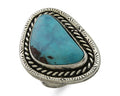 Navajo Ring 925 Silver Turquoise Native American Artist C.80's