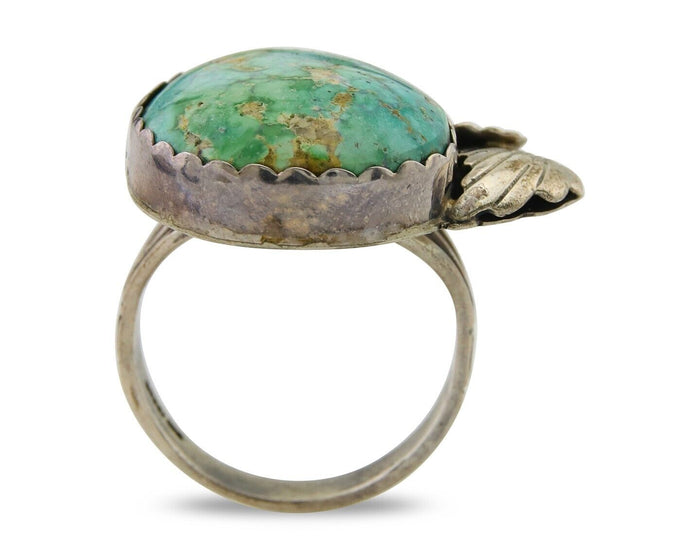 Navajo Ring 925 Sterling Royston Turquoise Native American Artist C.80's