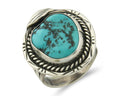 Navajo Ring Sterling Silver Authentic Turquoise Handmade Size 7.0
