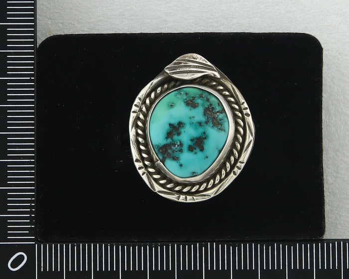 Navajo Ring Sterling Silver Authentic Turquoise Handmade Size 7.25