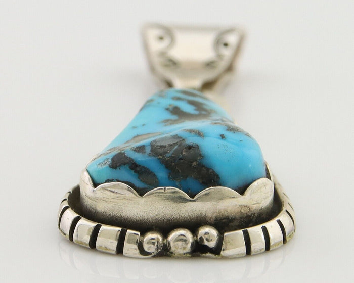 Navajo Sleeping Beauty Turquoise Pendant 925 Silver Artist Tony Guerro C.80's