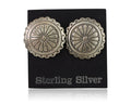 Navajo Small Shield Earrings 925 Silver Native American Artist C.80's