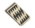 Navajo Turquoise Money Clip .925 Silver & .999 Nickle Native Artist C.80's