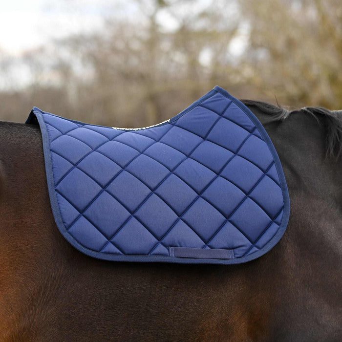 Navy Blue all-purpose saddle pad, additional view, by Dreamers & Schemers