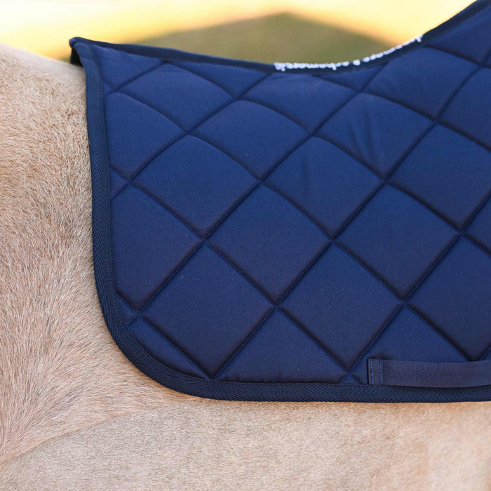 Navy Blue all-purpose saddle pad, additional view, by Dreamers & Schemers