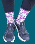 New Job New Me custom crew socks with new job career horse by Dreamers & Schemers, limited edition women's size
