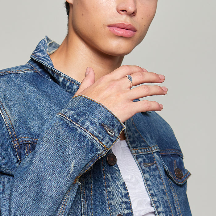 Norman Signet Ring in Sterling Silver