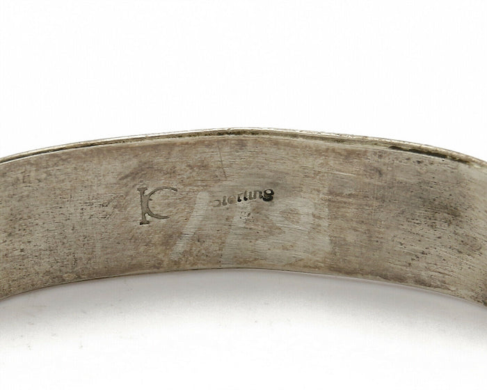 Older Navajo Irvin Chee Turquoise .925 SOLID Silver Handmade Cuff