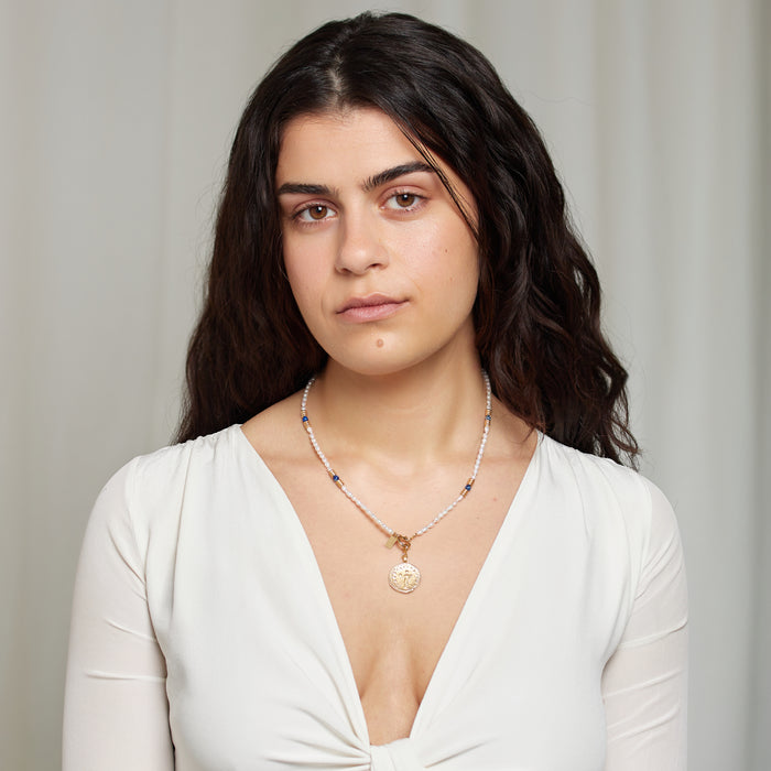 Olivia Lapiz & Pearl Necklace for Her