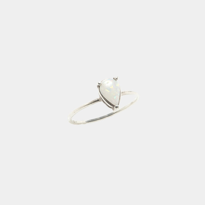 Opal Teardrop Ring