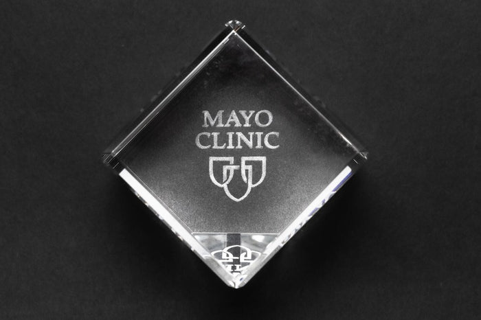 Paperweight, crystal cube