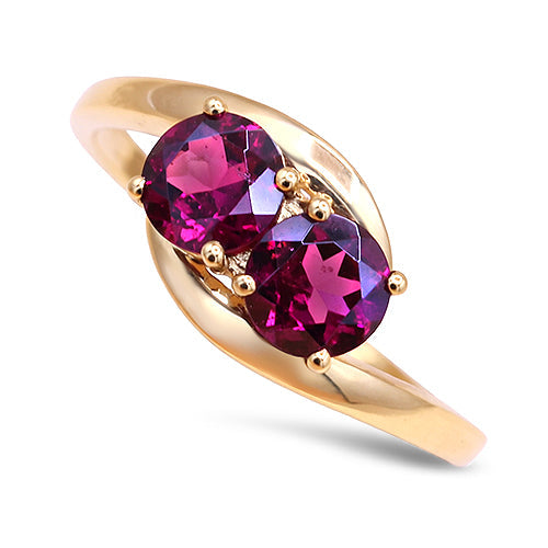 Rhodolite Garnet Ring