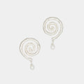Sacred Spiral Earrings in Silver