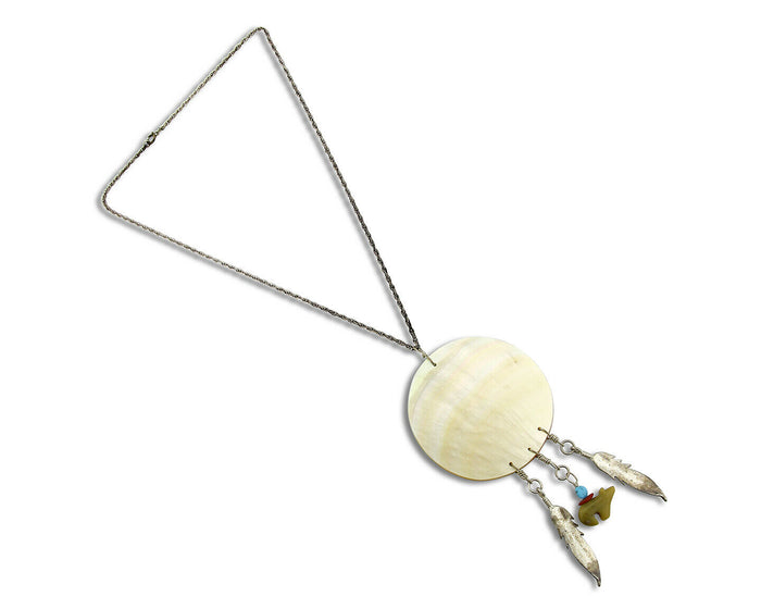 Santa Domingo Handmade .925 Silver Natural Gemstone Pendant